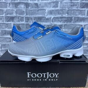 FJ Footjoy Hyperflex II BOA Golf Shoes Gray Blue 51032 Mens Size 10.5 M New